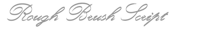 Rough Brush Script